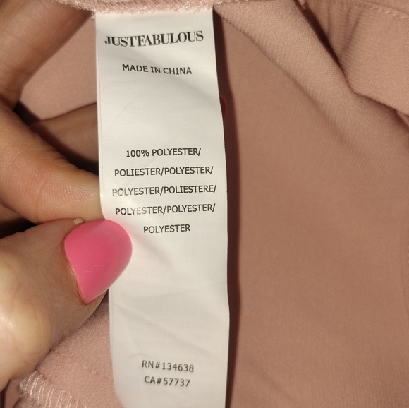 NWT JustFab  Blush Pink Open Blazer - Sz XXL - Stylish Chic Jacket Tailored Fit - Picture 7 of 7